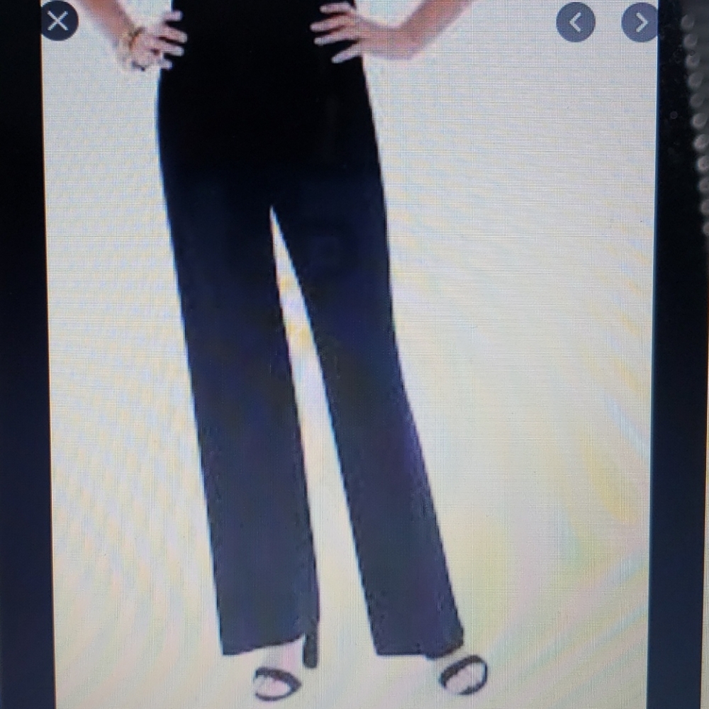 Chico's side zip, wide leg pant black, 1.5R, s10